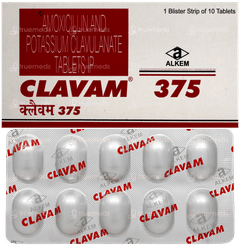 Clavam 375 Tablet 10 Clavam 375 Tablet 10